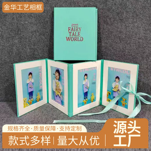 Handmade DIY Insert Organ Photo Album Children's Photo Studio Cover Book Creative Folding Photo Album Lala Book Table