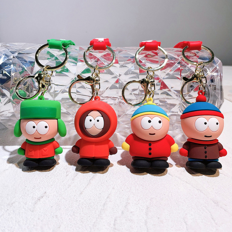 Cross-border hot Cartoon Doll South Park keychain pendant bag car key chain accessories gift wholesale
