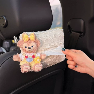 Car tissue box/set Car Tissue Box Armrest Tissue - yellow-overalls-rose-tissue-bag-chair-back-tissue-bag