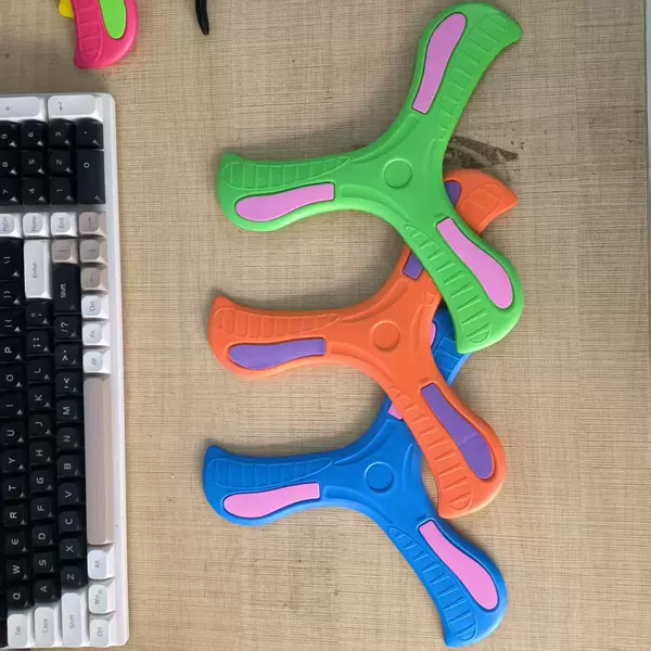 Large Boomerang-(blue + orange + green) 24CM