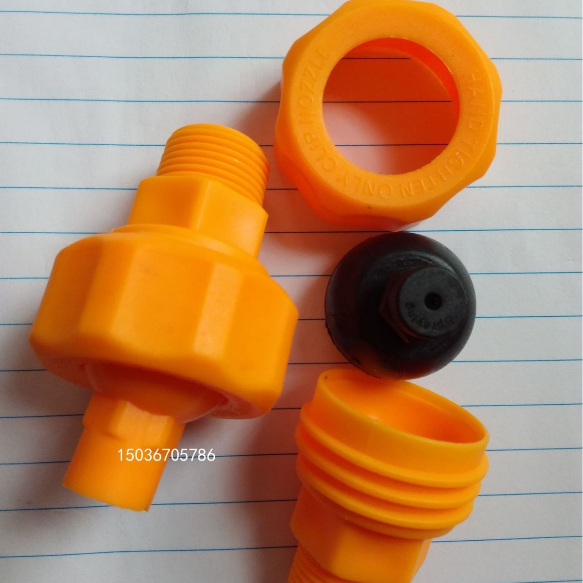 吴江市夹扣式扇形皮带清洗喷嘴  CT6530塑料雾化喷头