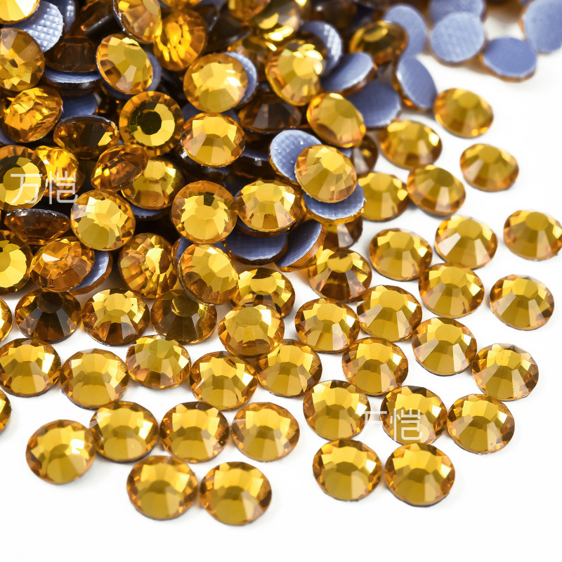 爆発的な輝きの平底イミテーションオパールラインストーン、衣類用アクセサリー、電気メッキガラスラインストーン、大型装飾品、DIYジュエリーアクセサリー材料