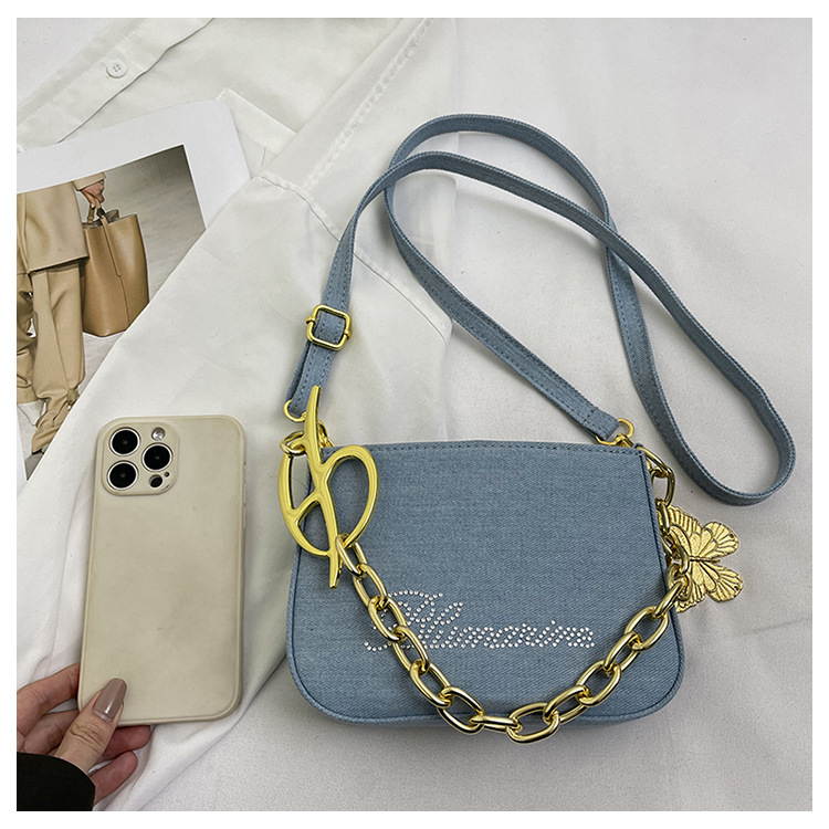 Women's Small Suede Letter Butterfly Streetwear Square Magnetic Buckle Crossbody Bag display picture 8