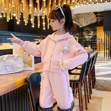 女童春装套装2025新款中大童秋季网红时髦洋气儿童韩版春秋两件套