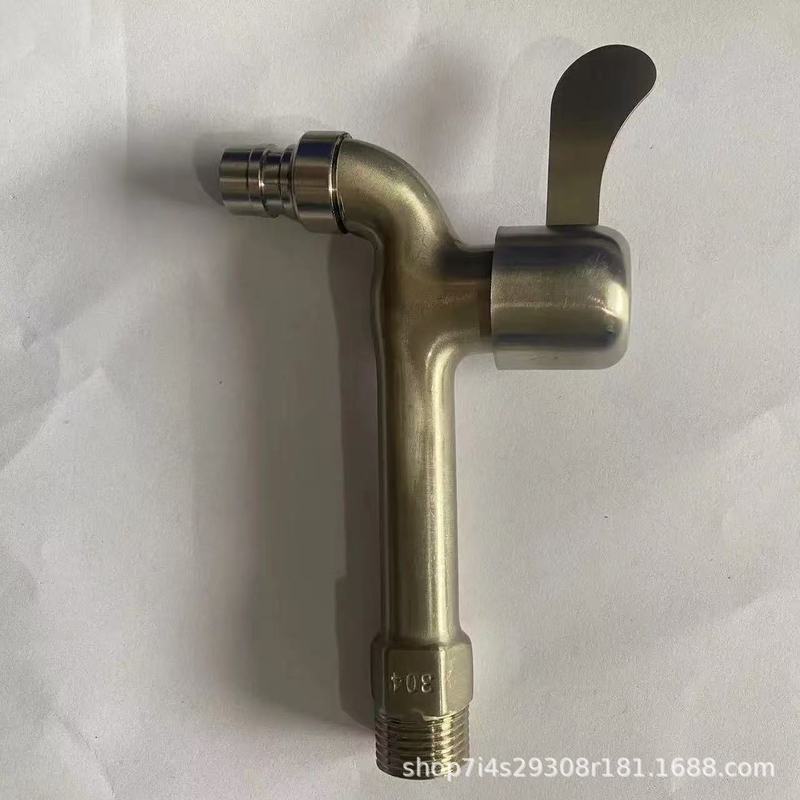 304不锈钢水龙头洗衣机专用一进二出双用水龙头4分家用自来水开关|undefined