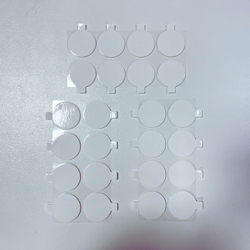 Acrílico transparente ronda de dispensación redonda nano transparente fuerte adhesivo de doble cara impermeable de alta viscosidad adhesivo de doble cara troquelado