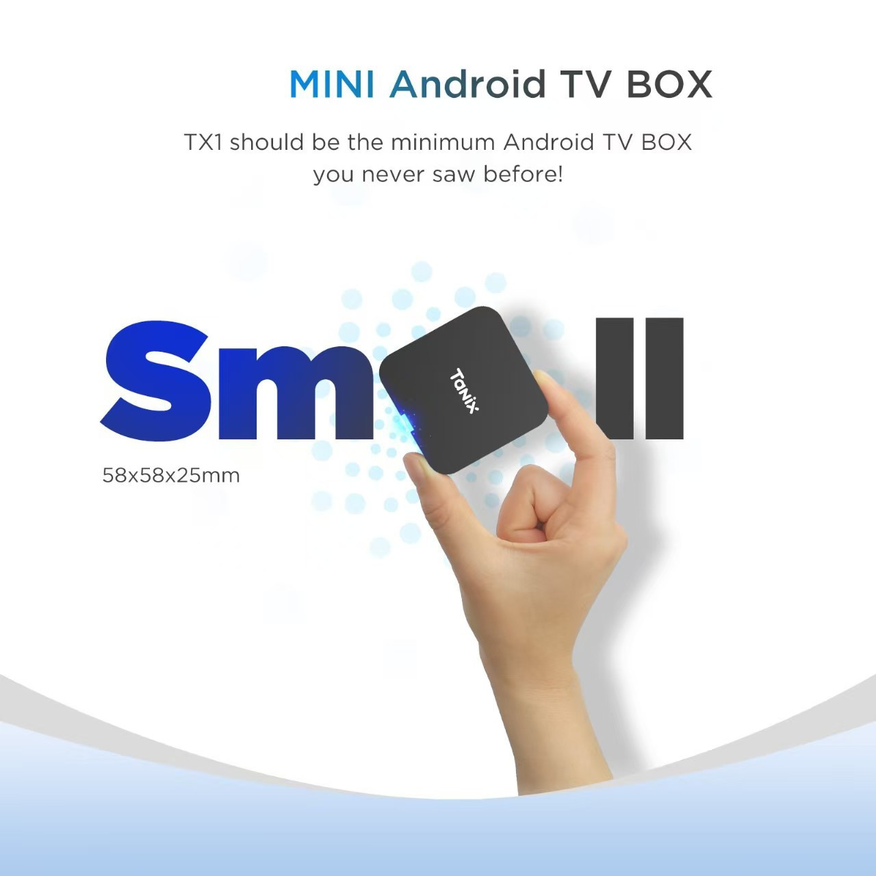 TANIX TX1 H313 Android10 TVBOX  2.4G WIFI 1G 8G 2G 16G播放器