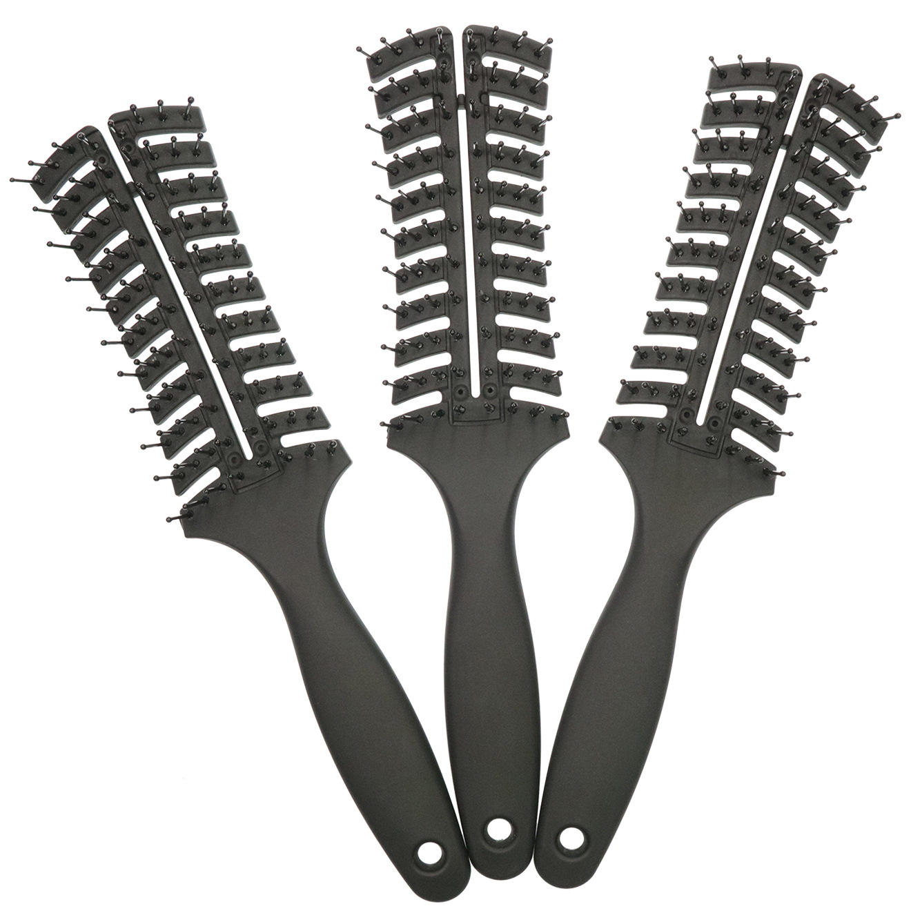 鏤空排骨梳魚(yú)骨梳大背頭油頭梳順發(fā)梳弧形理發(fā)梳負(fù)離子導(dǎo)熱梳