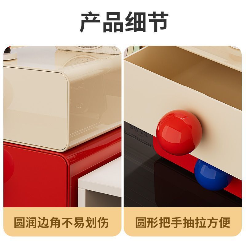 カスタマイズされたドーパミン収納ボックスは、多層の大容量収納ラック収納ボックス引き出し型デスクトップストレージと積み重ねることができます|undefined