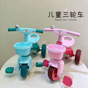 Children's tricycle bicycle baby stroller 1-3 years old baby walking baby artifact baby hand push bicycle