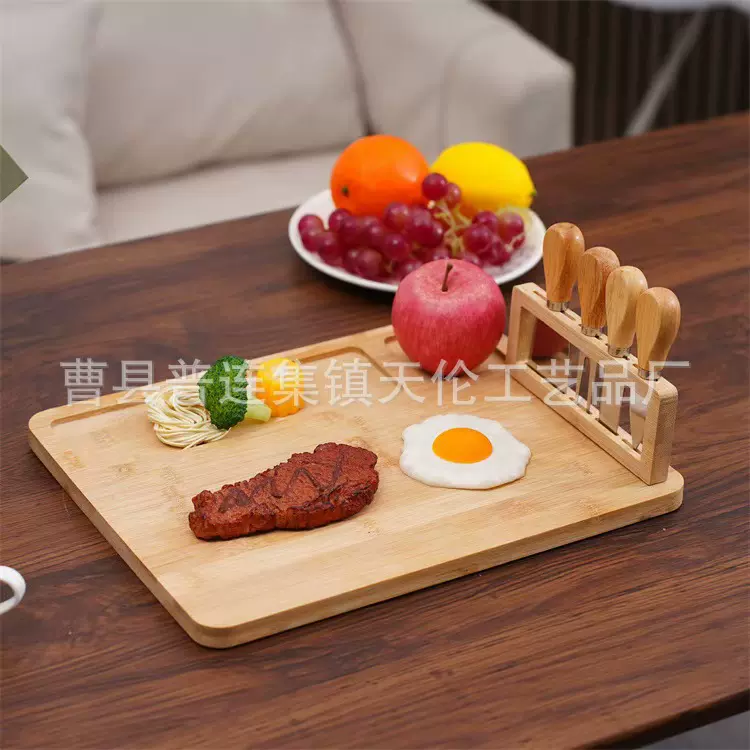 跨境木质家用多功能面包切片板可折叠厨房切割吐司分片器