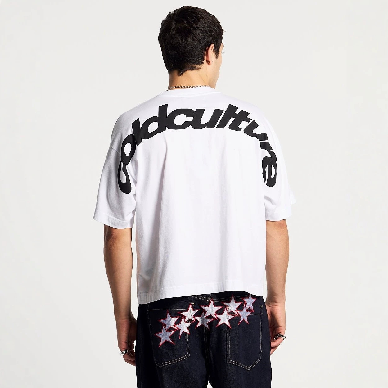 Camiseta de Algodón de Corte Holgado con Estampado de Letras para Hombre y Mujer, COLD | Tejido Transpirable