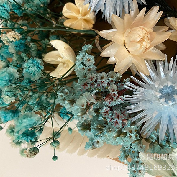 [Paquete de material de estampado A5] Flor seca flor eterna marco de fotos paquete de material de estampado DIY flor aromaterapia vela flor seca