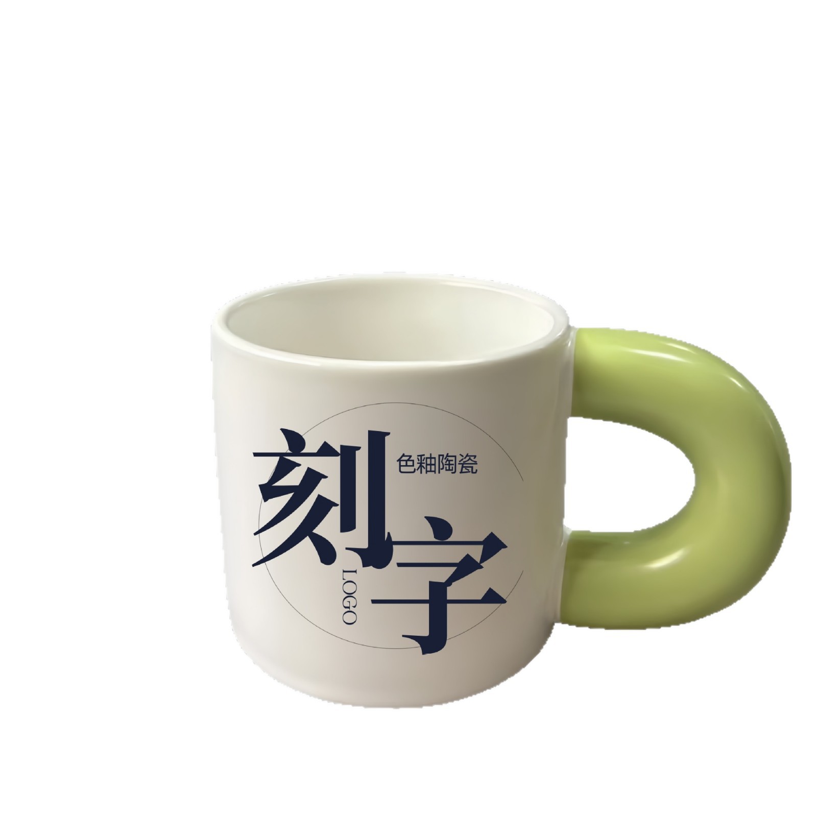 Customizable Fat Cup with Big Ears, DIY Logo and Text Printing, Water Cup, Hotel Promotional Gift, Export