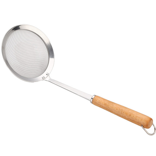 304 Stainless Steel Strainer Filter Mesh Oil-Separating Strainer Spoon, Colander, Skimmer, Foam Scoop, Whisking Tool
