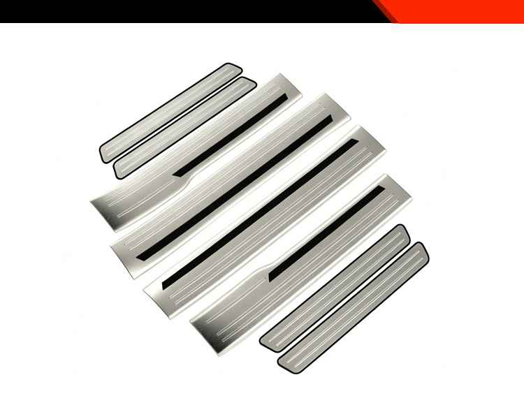 Suitable for 26 models of Mazda CX-5 modified cars, internal and external welcome threshold strips, stainless steel protective pedals