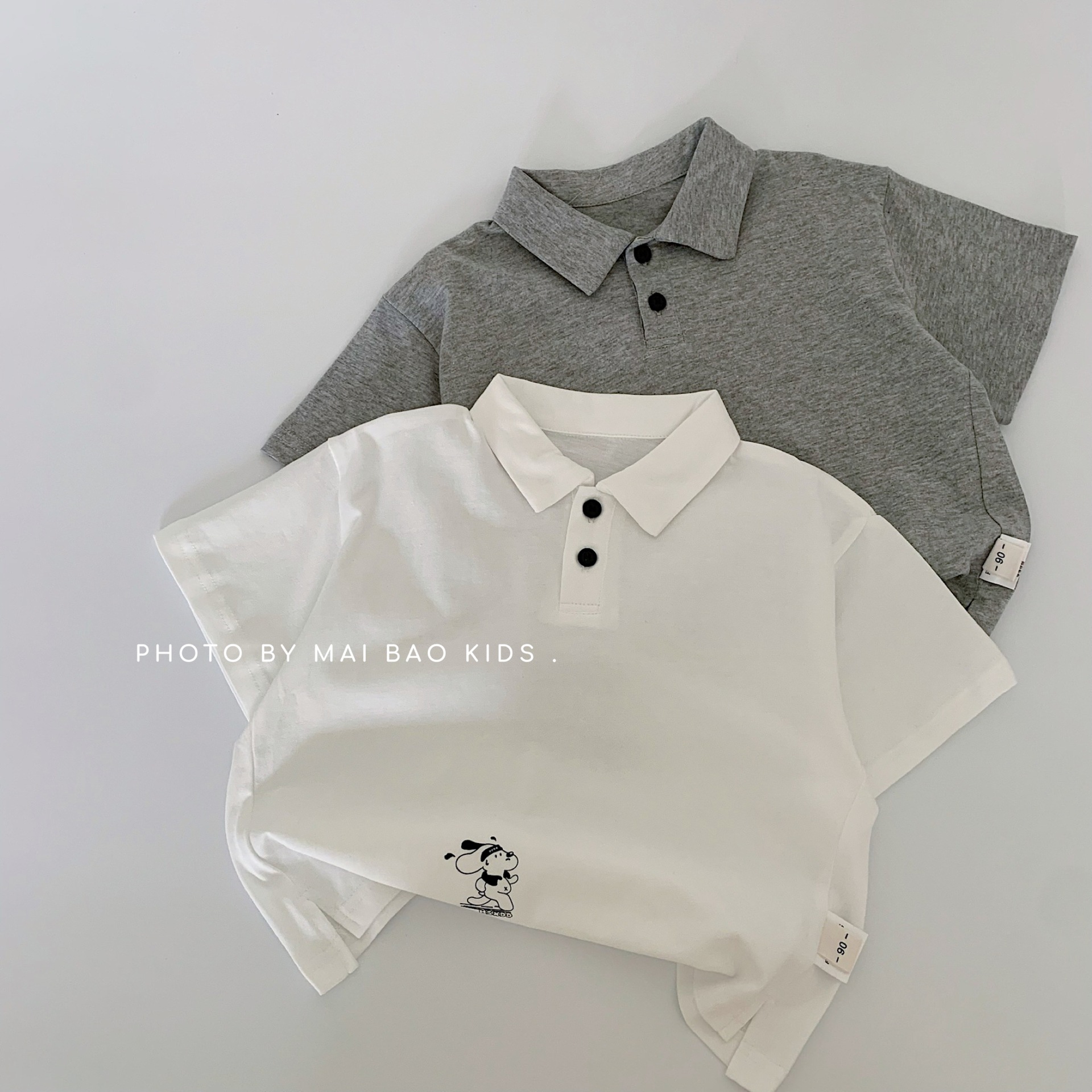Camiseta de manga corta para niños Maibao verano 2025 nuevo estilo para niños estilo occidental camisa de polo casual ropa para niños al por mayor