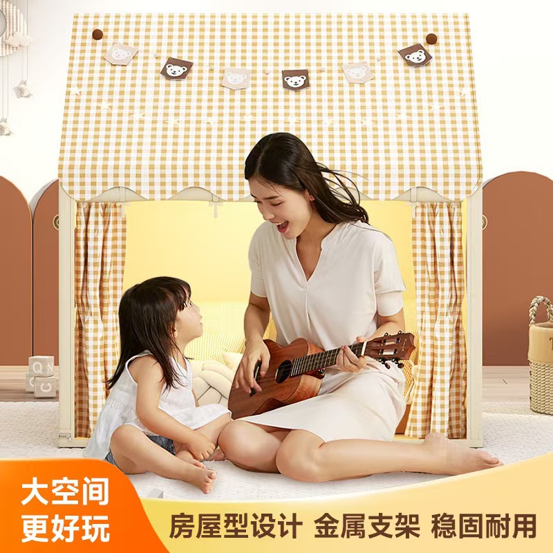 Tiendas de campaña para niños en interiores Niñas Niños Castillo Casa pequeña Casa de juguetes Princesa Fantástica Juegos de cama Base secreta