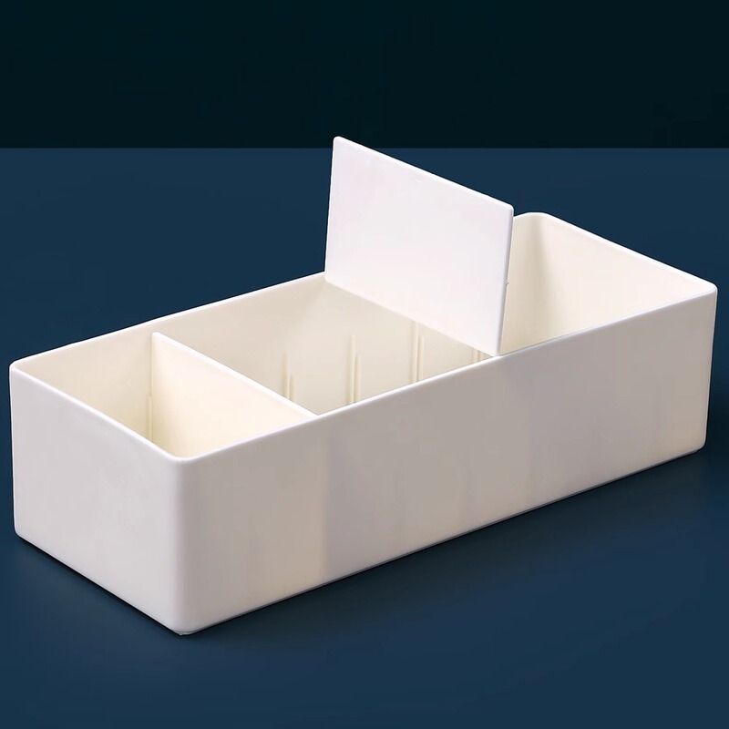 Drawer compartment sundries storage basket storage box plastic thickened desktop partition storage box rectangular finishing box
