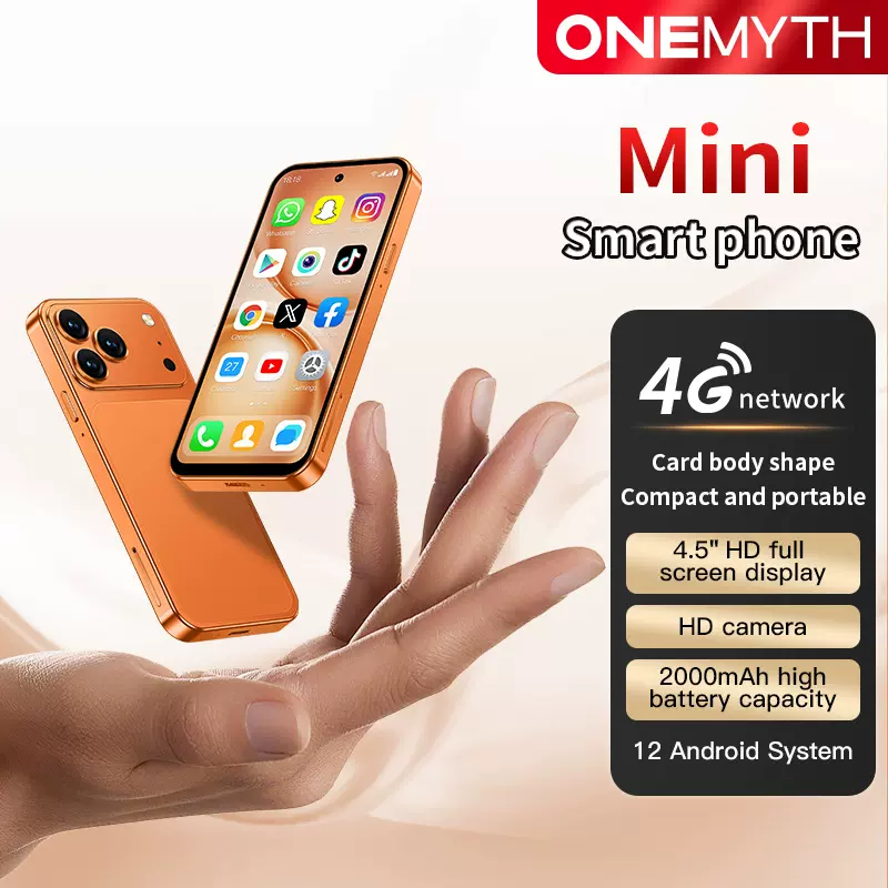 跨境4G网络迷你17智能小手机4.5英寸GPS安卓10A19Pro谷歌新品Wifi