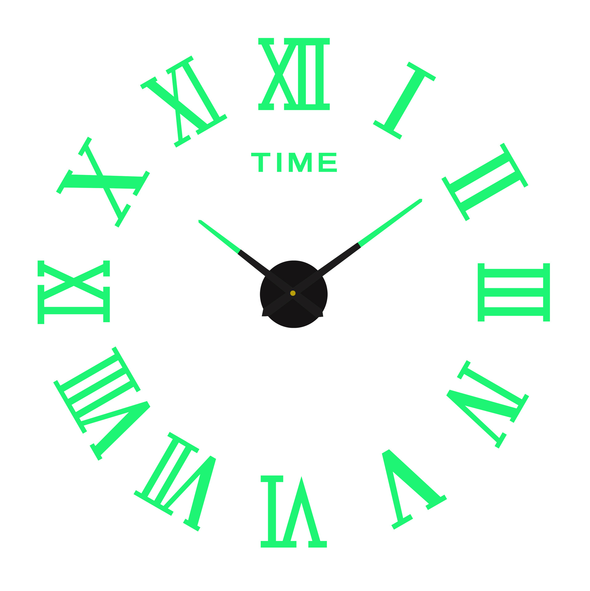 Creativo gran reloj de pared luminoso sala de estar dormitorio acrílico tridimensional DIY reloj estudio colgante de reloj de pared arte