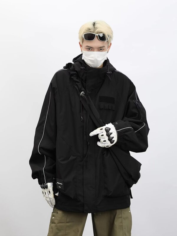 Jacket men's Spring and Autumn 2023 New loose fashion brand ins youth boys loose top clothes