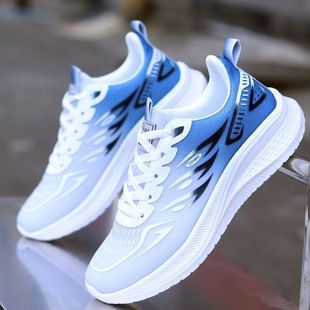 Running shoes men's shoes professional ultra-light breathable student mesh running shoes soft bottom men's shock absorption sneaker spring lightweight
