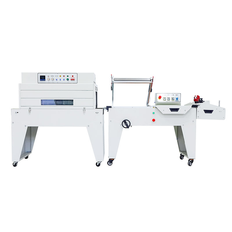 Dingye DFQC450 máquina de sellado y corte neumático tipo L contractor semiautomático caja de regalo lámpara máquina de sellado y corte contractor