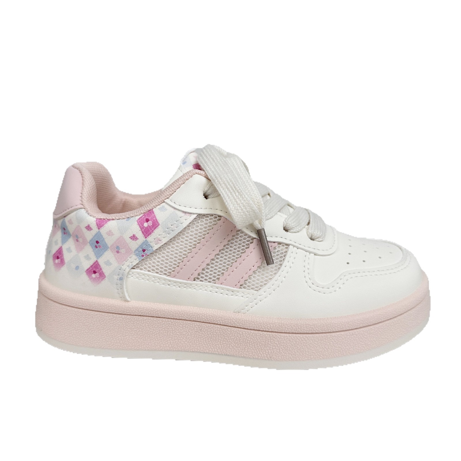 Zapatos de mujer frescos de fondo grueso de ondas distantes 2025 verano nuevos zapatos de skate dulces y lindos, zapatos de malla transpirables pequeños zapatos blancos