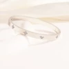 【71】Steel color clover bracelet