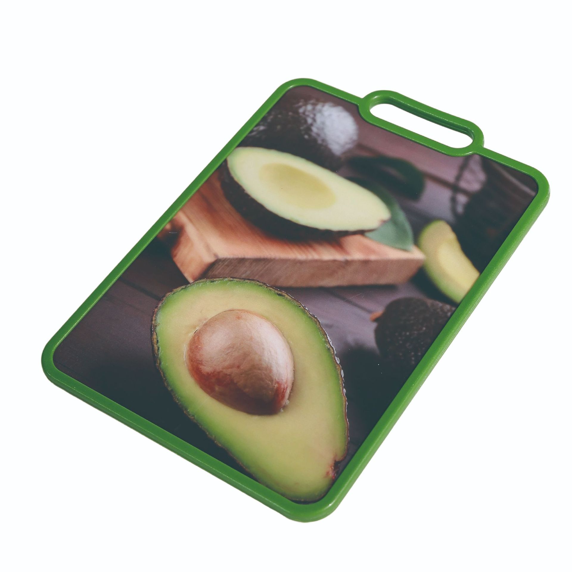 Patrón de aguacate creativo tablero de corte de verduras de grado alimenticio antibacteriano antimoque PP tablero de corte de plástico tablero de cocina antideslizante image 6