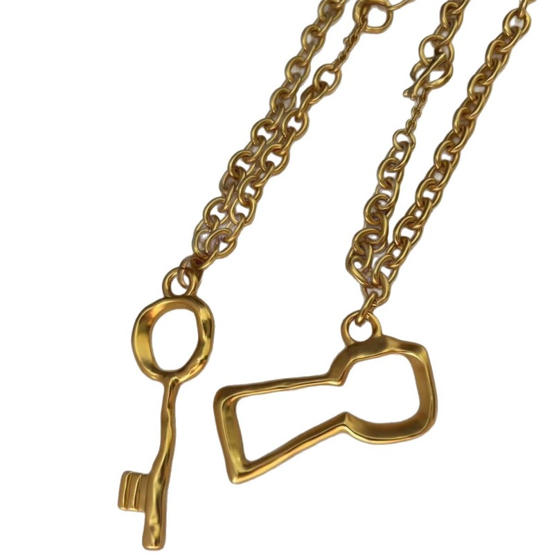 シャパリ プレミアム フレンチ シンプル キー シリーズ カップル ネックレス|undefined