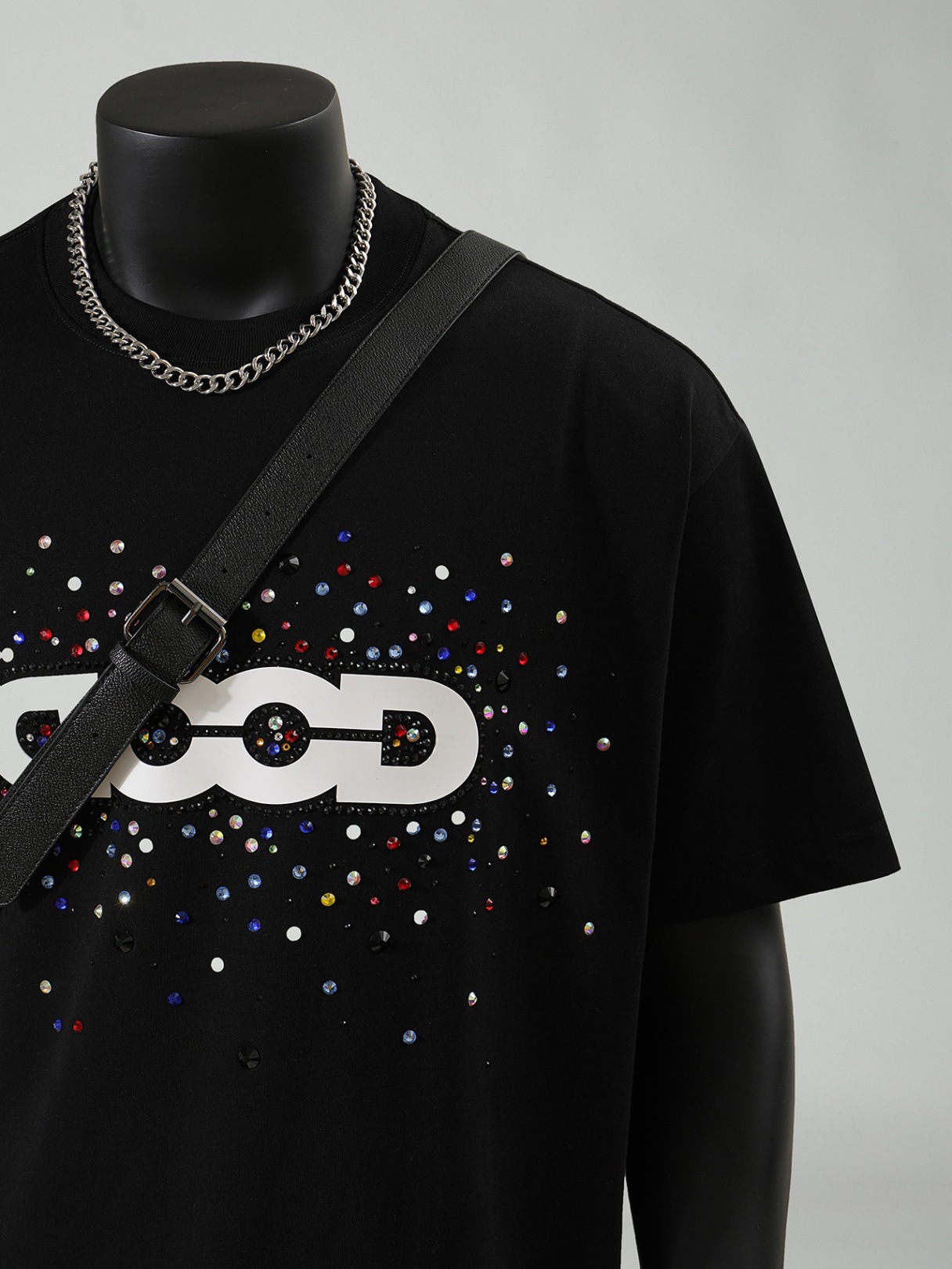 GOODBRAND Holiday Colorful Candy Light Luxury Fashion High-end Feel Printed Short-sleeved Men's T-shirt_viptrois.com