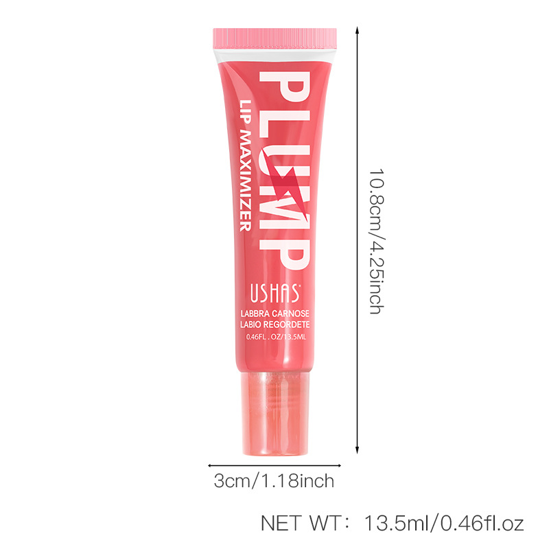 USHAS punto transfronterizo europeo y americano venta caliente, resistente al agua y duradero, sin decoloración, taza sin adherencia, lápiz labial de esmalte de labios UC087