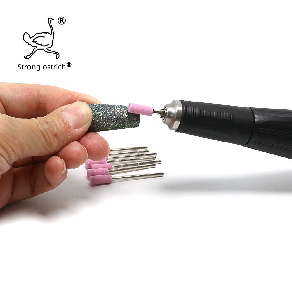 美甲火石仔砂轮磨头 卸甲去死皮 2.35柄打磨抛光电磨工具