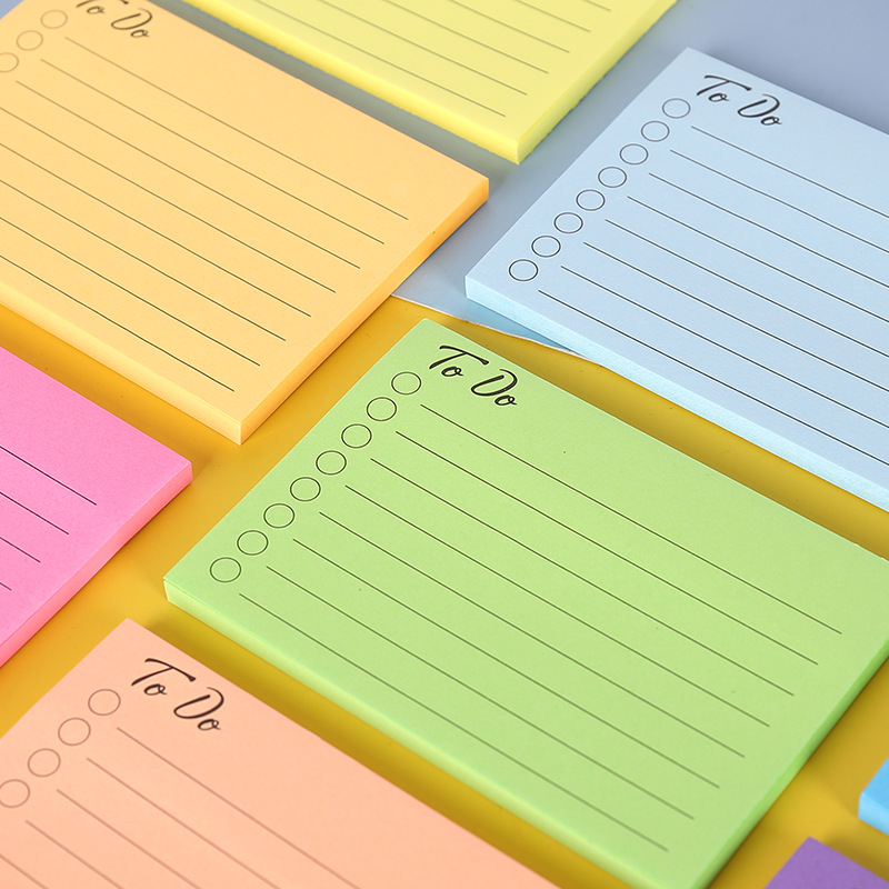 Nota adhesiva de color nota papel estudiante nota pegatinas se pueden pegar pegatinas de marca pequeña pegajosa fuerte n veces pegatinas