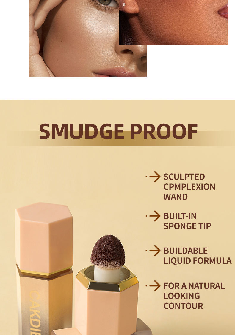 Natural three-dimensional Lightweight Concealer Beauty Highlighter Moisturizing, Breathable and brightening Liquid_voghion.com