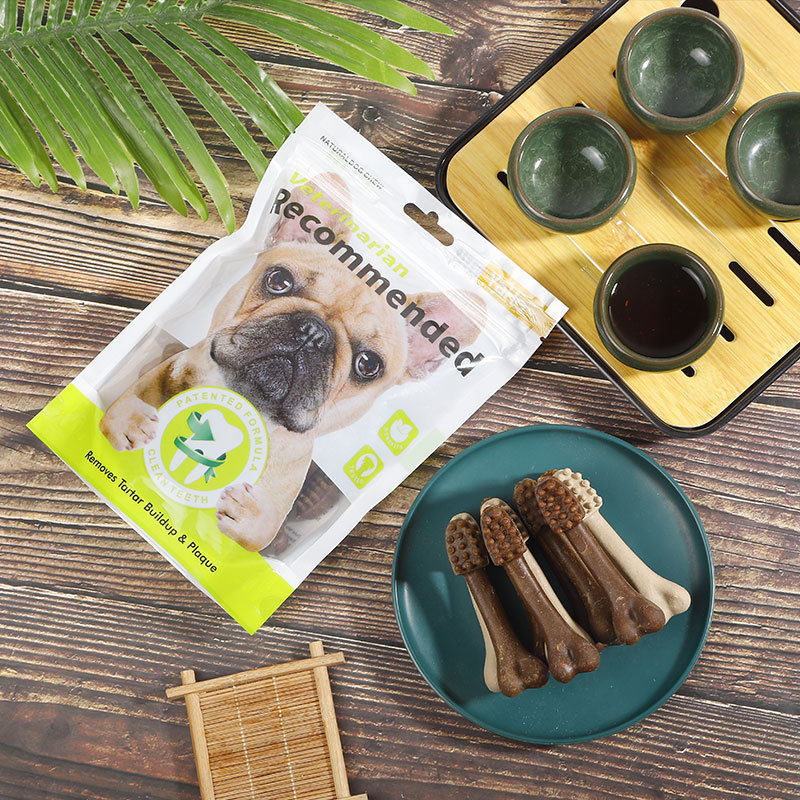 Yahe perros molars huesos de cepillo de dientes forma de limpieza de dientes huesos de alimentación para perros dorados peluche molars varillas para perros pequeños y medianos bocadillos para mascotas