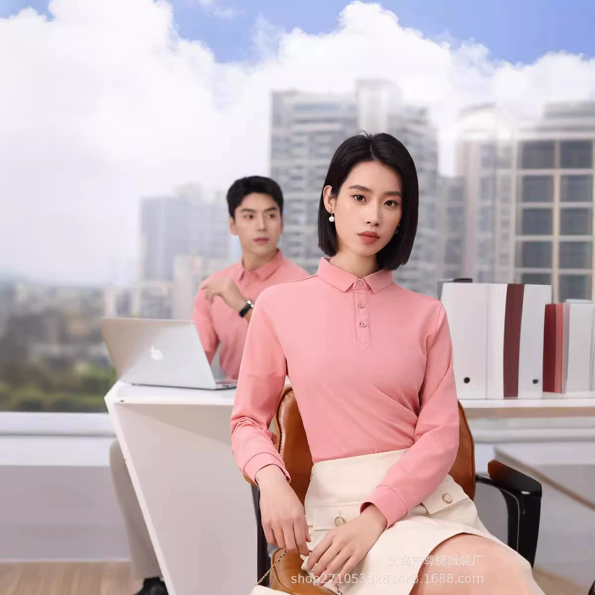 Рубашки-поло с длинными рукавами, спецодежда с индивидуальными лацканами, рубашки для культурной рекламы, классная форма, рабочая одежда, вышивка логотипа по индивидуальному заказу.