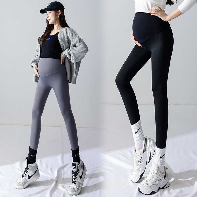 Maternity Pants Worn Outside Shark Pants Leggings Spring & Fall Thin Yoga Pants Barbie Pants Maternity Wear Autumn High Elasticity