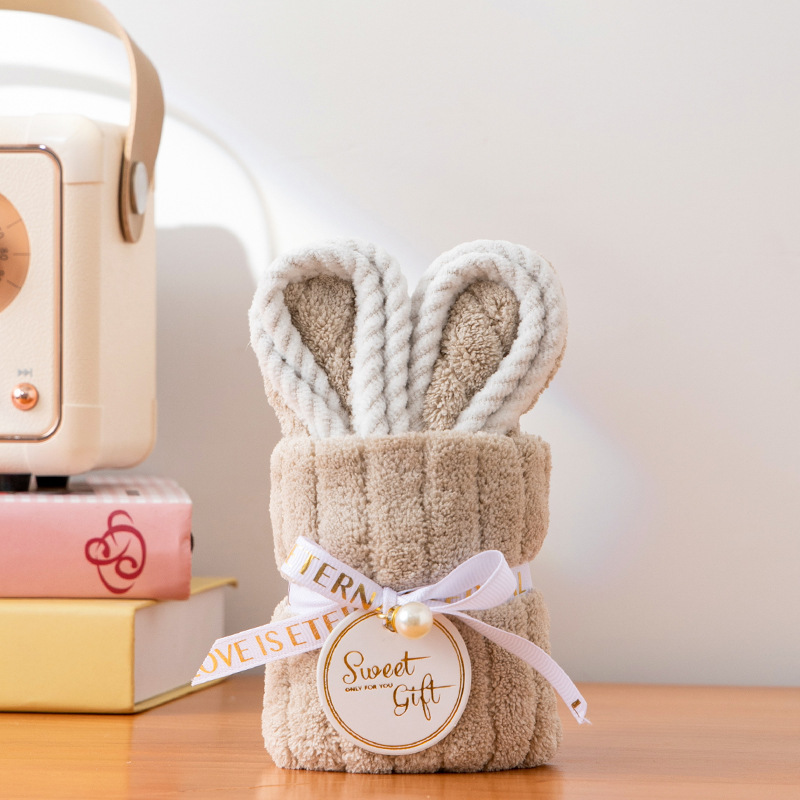 クリエイティブバニーお土産タオル、かわいいクマのタオル、誕生日プレゼント、結婚祝いのお返し、タオルギフト|undefined