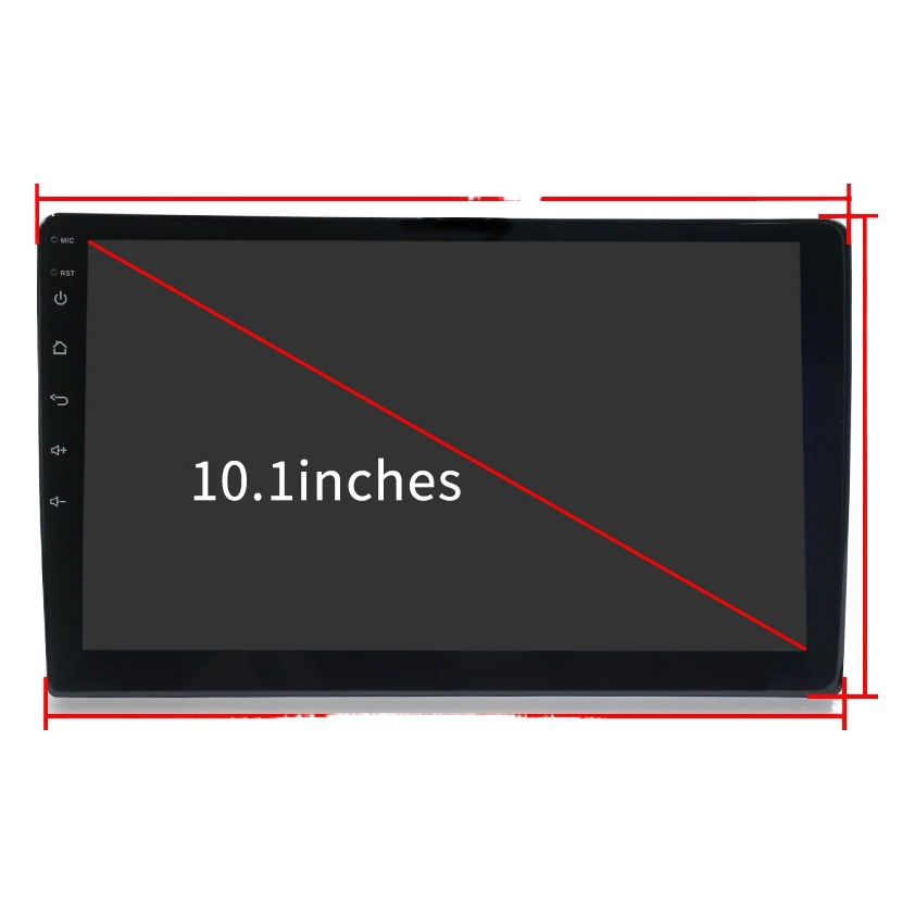 Transfronterizo eje único de 10,1 pulgadas de navegación Android MP5 coche GPS arriba y abajo ángulo de ajuste variedad de navegación todo en una máquina