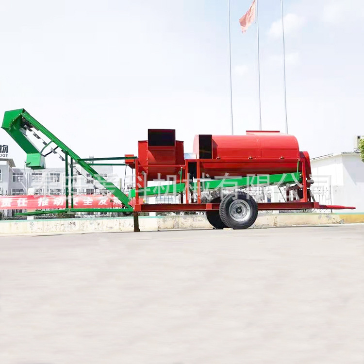 摘花生机干鲜花生采摘机花生摘果机喂入式花生脱果去秧机临沂适用