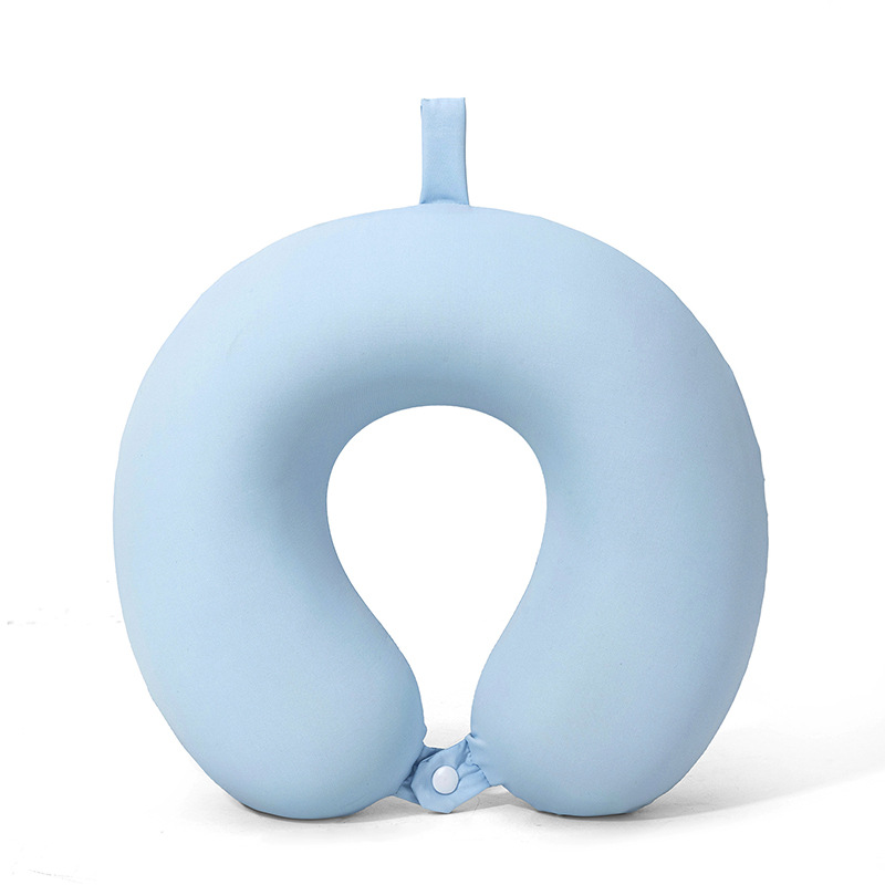 almohada de cuello de seda de leche almohada de cuello de viaje portátil avión de larga distancia almohada de siesta almohada transpirable cuatro estaciones almohada u