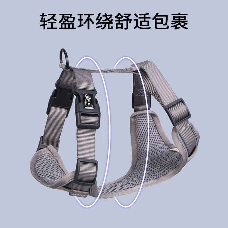 Nueva correa para mascotas transfronteriza anti-escape correa para perro chaleco para mascotas reflectante correa para el pecho del perro al por mayor