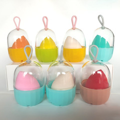 Travel Portable Super Soft Droplet Beauty Sponge, Hang to Dry Gourd Powder Puff, Non-Absorbent Egg-Shaped Makeup Sponge, Diagonal Cut Cosmetics Egg