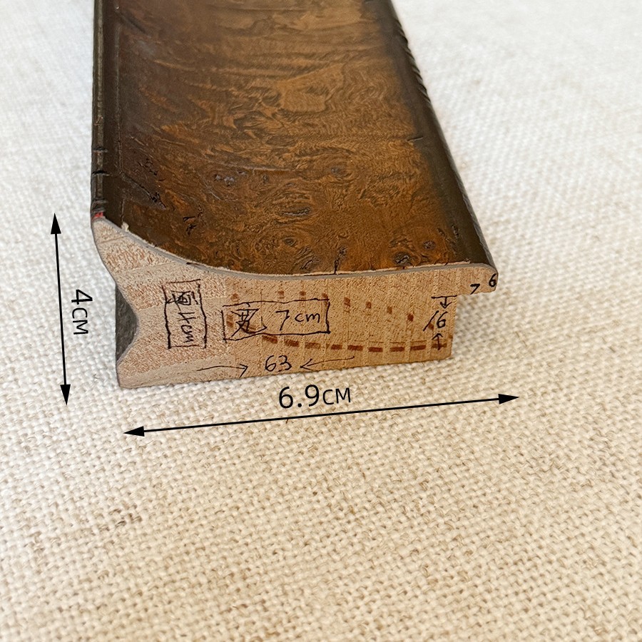 Retro francés medieval para hacer pinturas al óleo antiguas, marcos de madera decorativos de madera personalizados, marcos de madera maciza autoensamblados, marcos exteriores vacíos