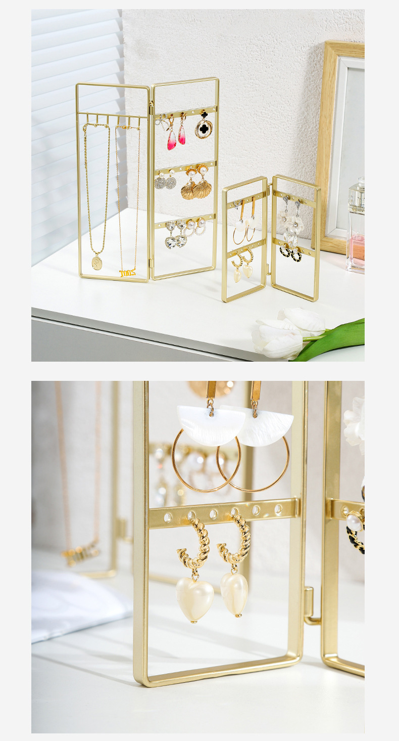 Fashion Geometric Metal Jewelry Rack