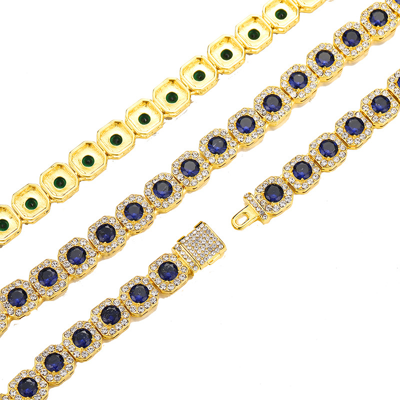 Fashion Geometric Alloy Inlay Rhinestones Unisex Necklace 1 Piece