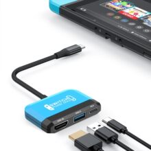 usb扩展坞type c一拖三拓展坞支持PD充电数据传输投屏